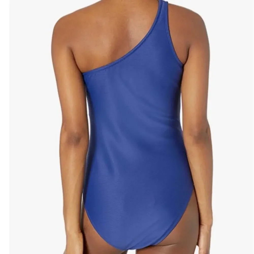 Rachel Roy Navy one Shoulder One Piece Swimsuit